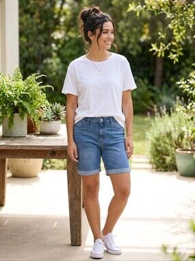 DKNY Blue Jean Shorts